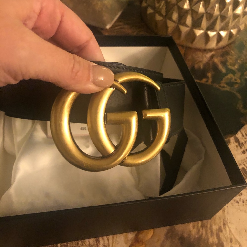 Gucci double g belt